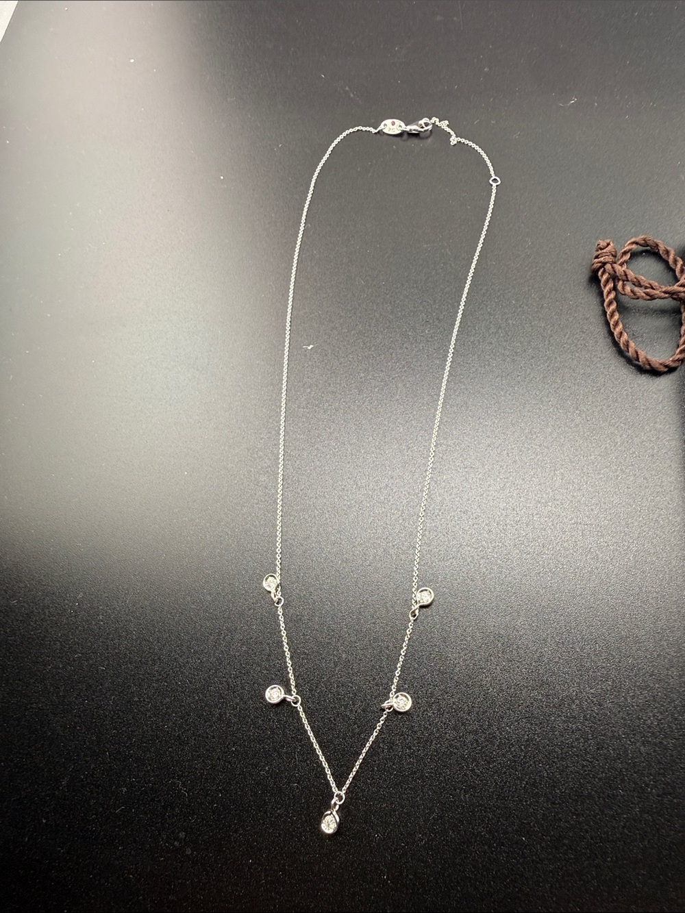 Roberto coin bezel set necklace